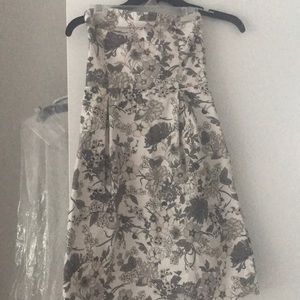 Old navy strapless black and white floral dress